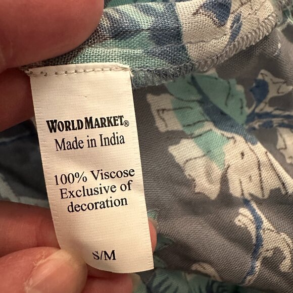 NWT World Market Maxi Dress Small Medium S/M Bohemian Peasant - Picture 5 of 5